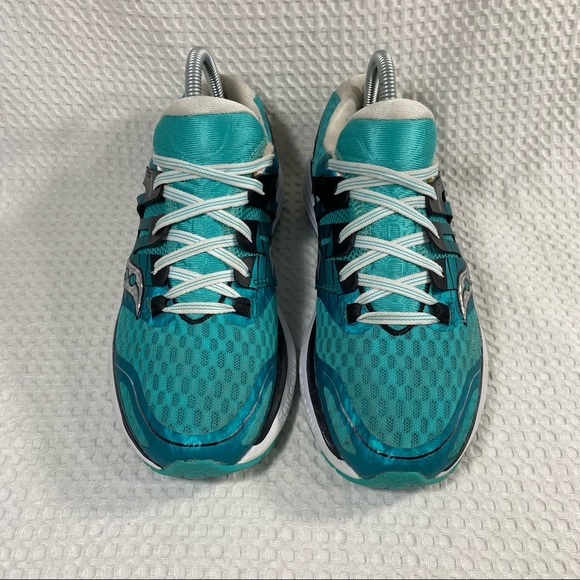 Saucony Triumph ISO 2 Running Shoes Womens Size 8 US Teal/ Black S10290-5 - Picture 3 of 16